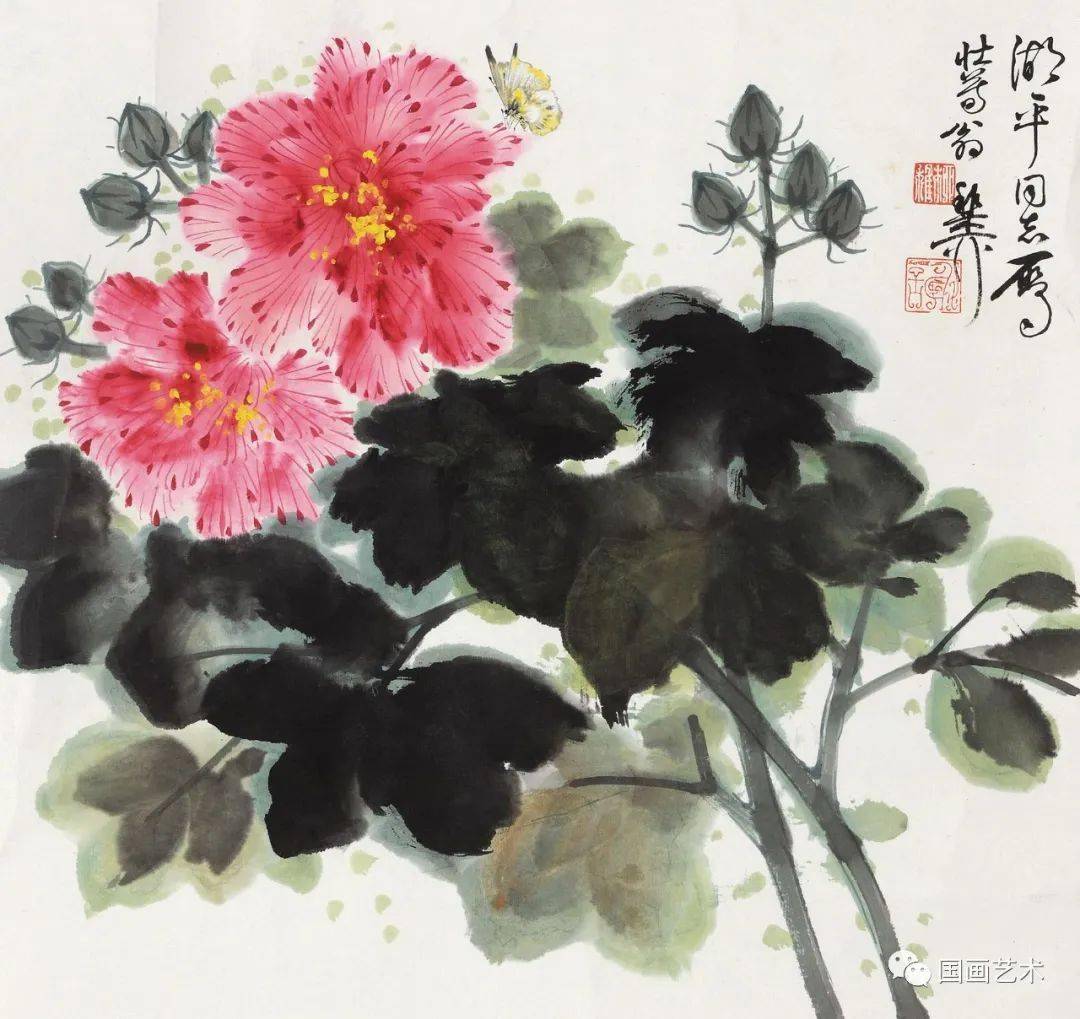 现当代名家画芙蓉,妩媚动人