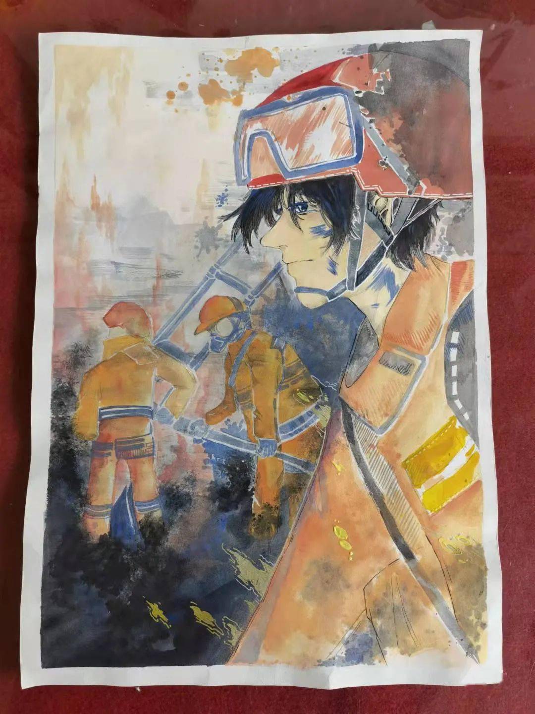 2021年第一届翰墨飘香绘消防安全意识伴身旁消防题材绘画入围作品