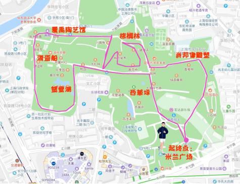 【徒步路线】中山公园地铁站—米兰广场—肖邦像雕塑—棕榈林
