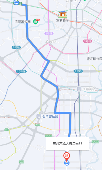 k11a路公交線路(金沙公交站—天府五街站):與地鐵1號線天府五街站接駁