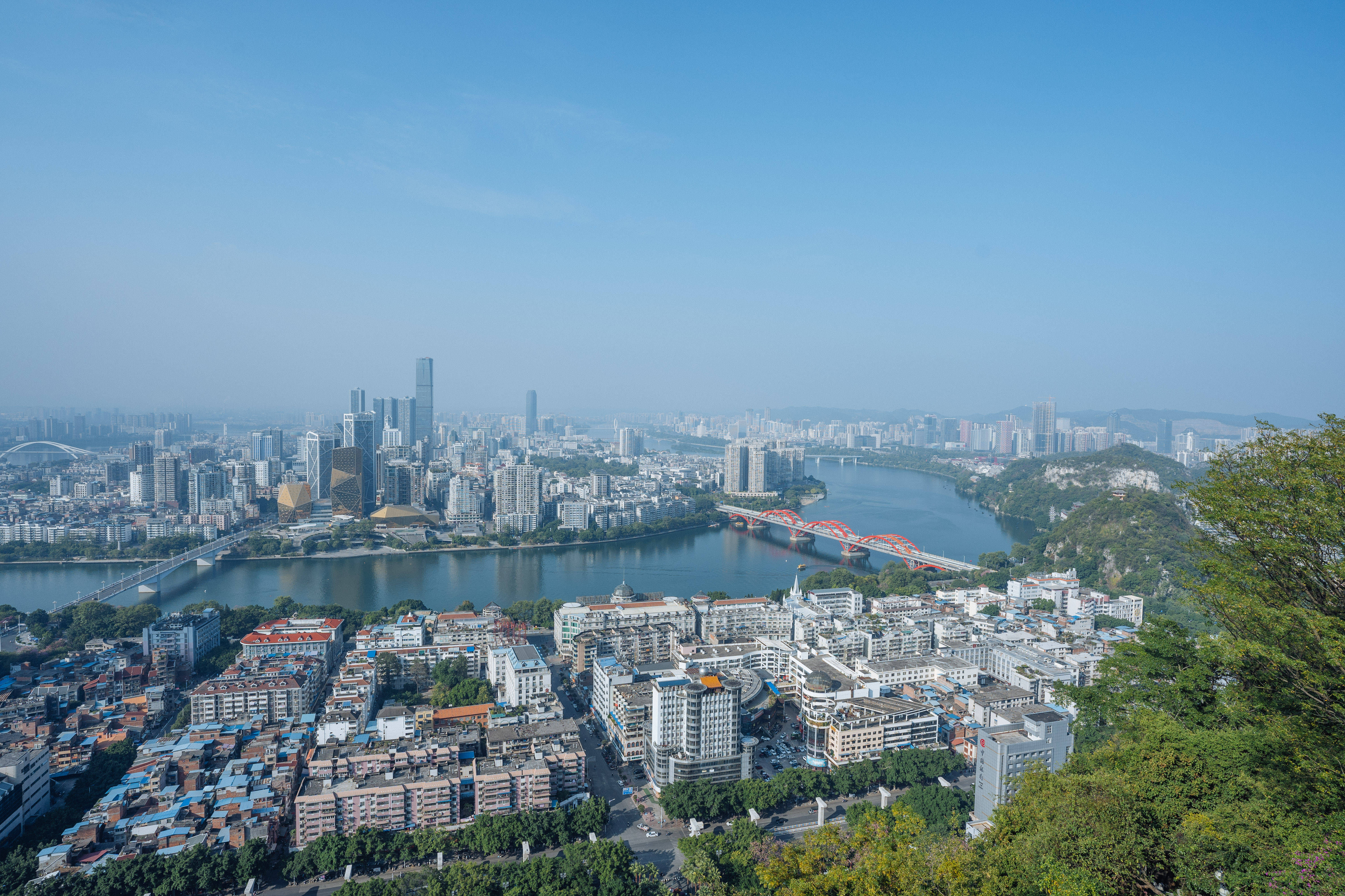 柳州马鞍山全景图片