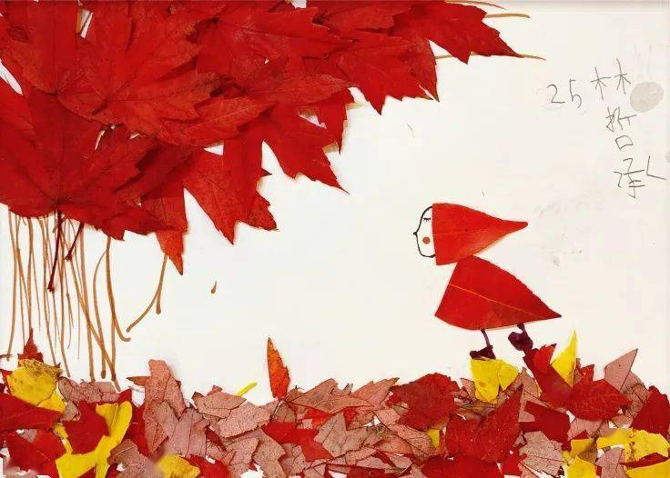 29张树叶拼贴画来看看孩子们的秋日创作