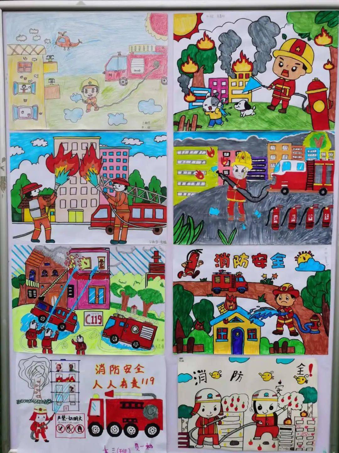 少年强则国强⑧港馨幼儿园开展消防安全牢记心间消防安全系列活动