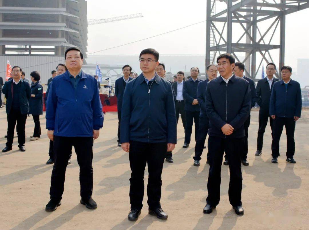 王立刚率团观摩河津第三季度项目建设情况
