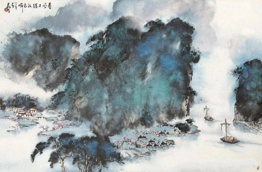 台湾著名画家黄磊生，山水画作品_手机搜狐网