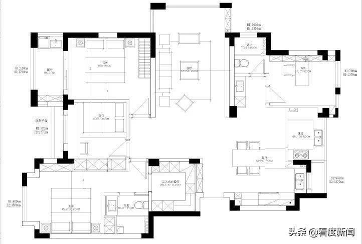 空间装修案例 | 140㎡现代轻奢，一度时光，和光同尘