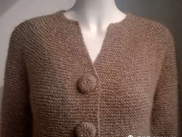 搓板针从上往下织毛衣外套