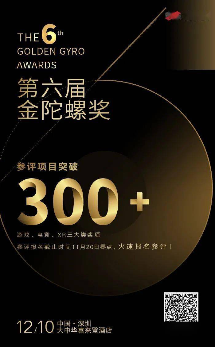 参评|鏖战正酣丨第六届金陀螺奖参评项目突破300+！