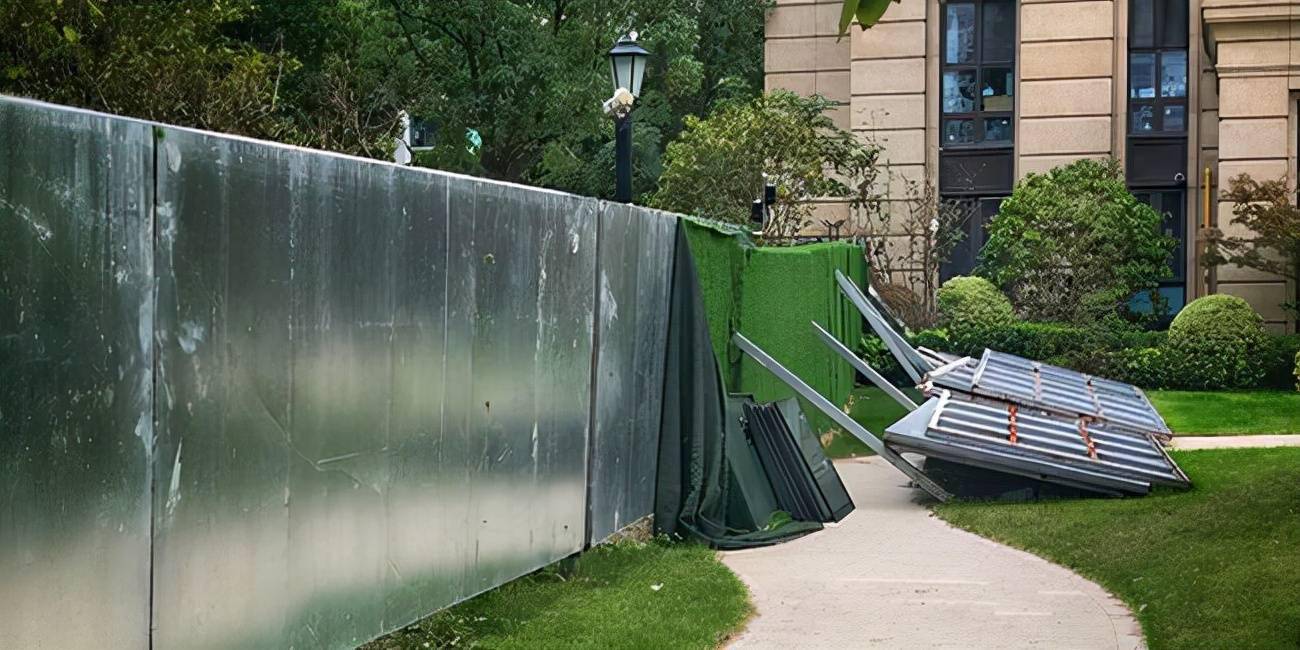 如同两个小区一般的日子——两期楼盘之间隔着一道2米多高的铁皮围墙