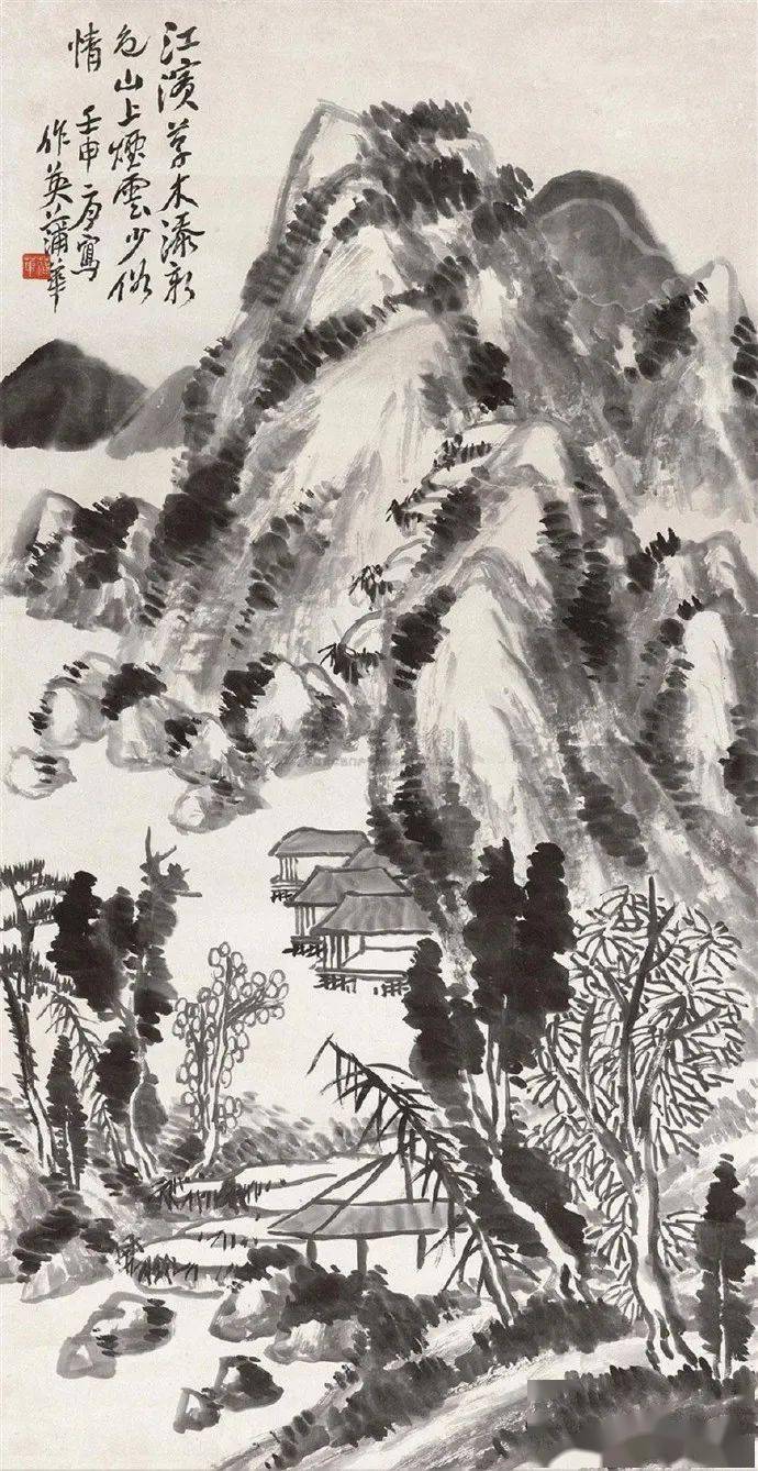 名品视界晚清画家蒲华的山水画欣赏一