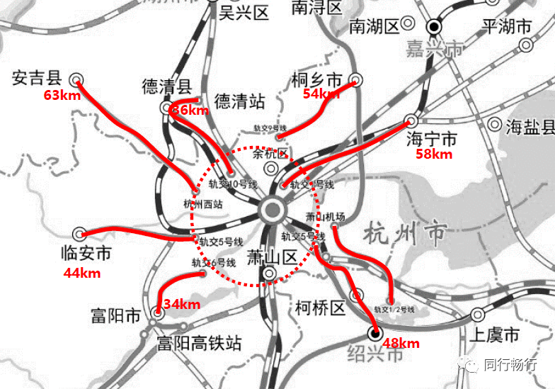 杭州都市圈地图图片