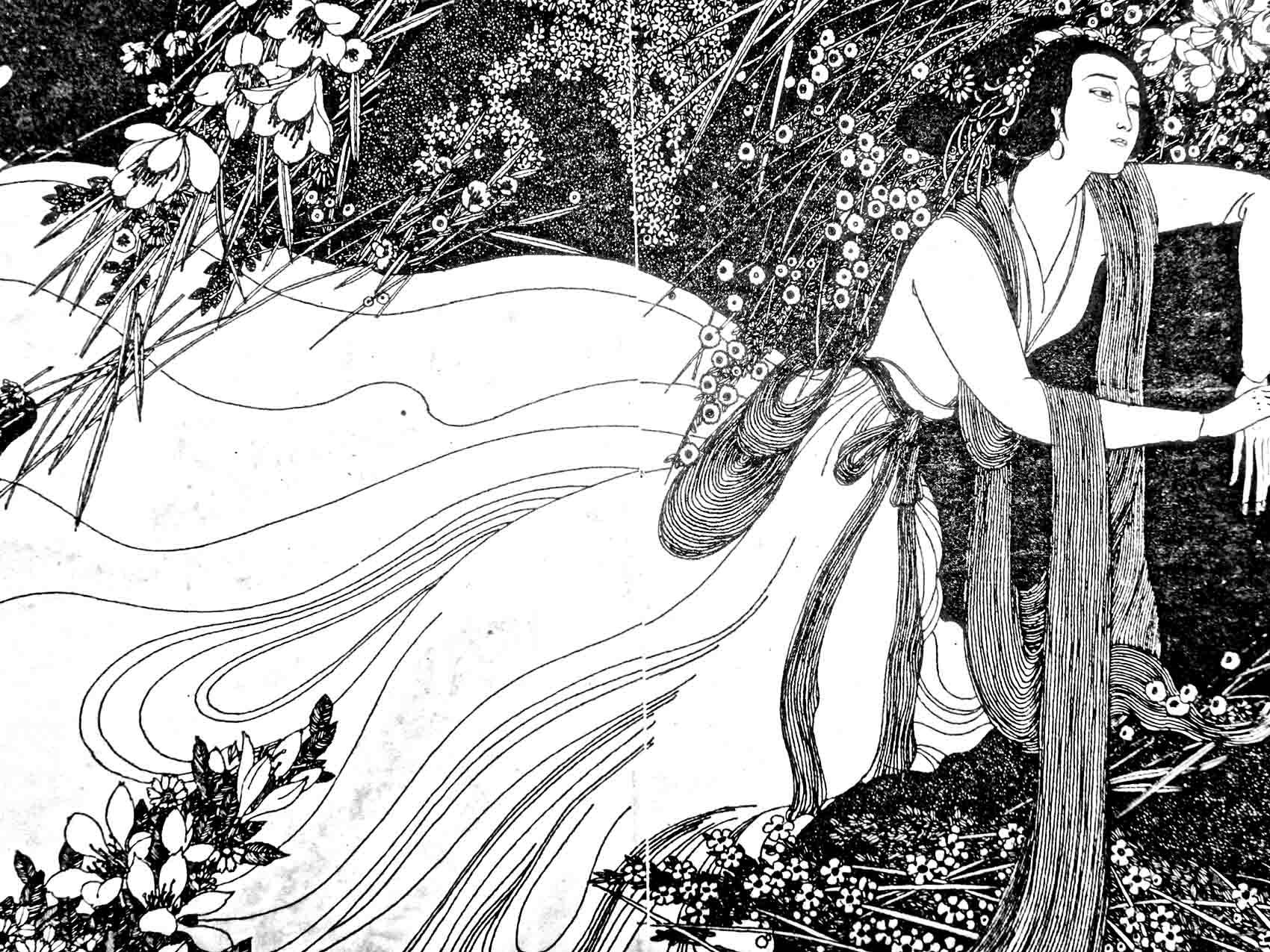 卢延光《一百仕女图》之花蕊夫人新世纪以来,卢延光再次转移到山水画