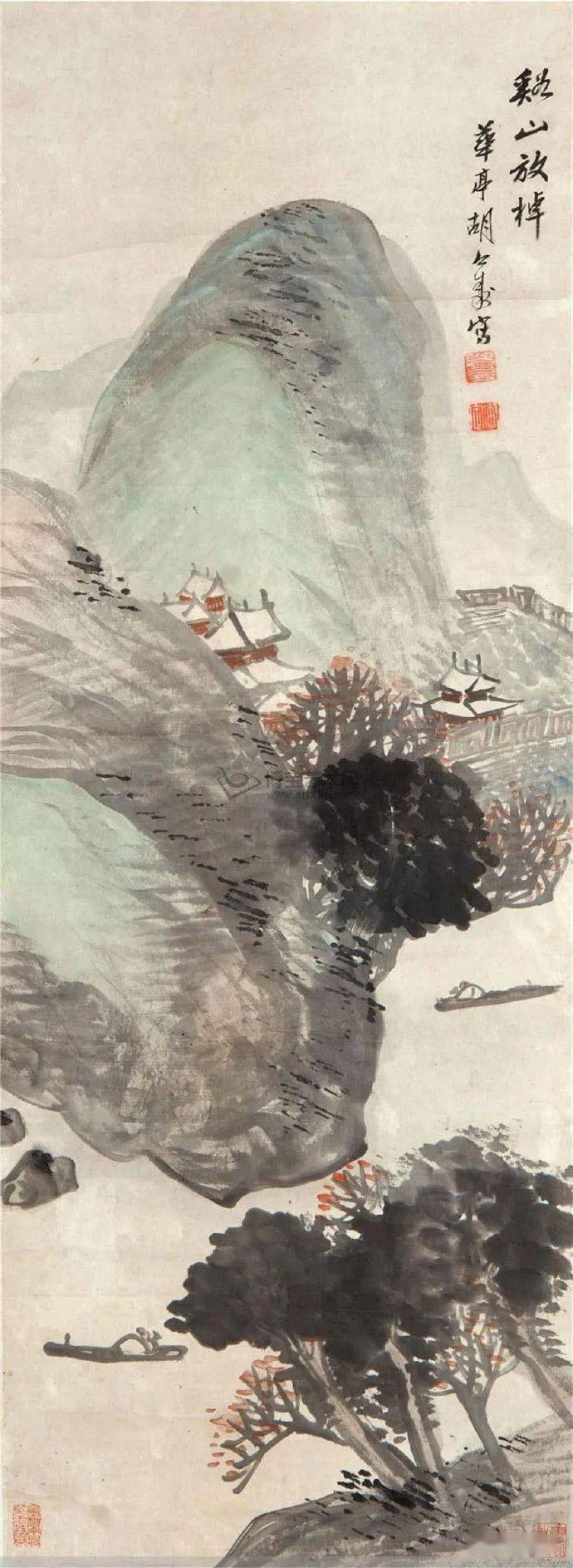 名品视界清代书画家胡公寿的山水画欣赏一