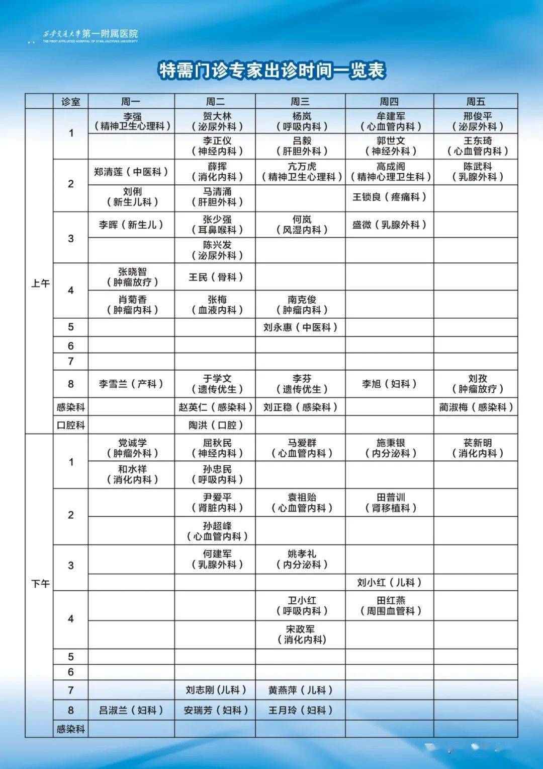 双聘教授聘任仪式交大一附院十一月专家门诊出诊时间表(含东院区)要闻