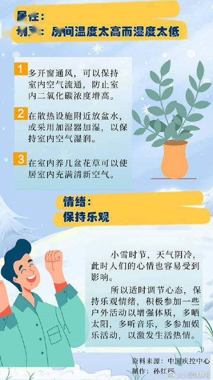 模式|小雪节气话养生：房间湿度忌太低、衣服忌裹太紧