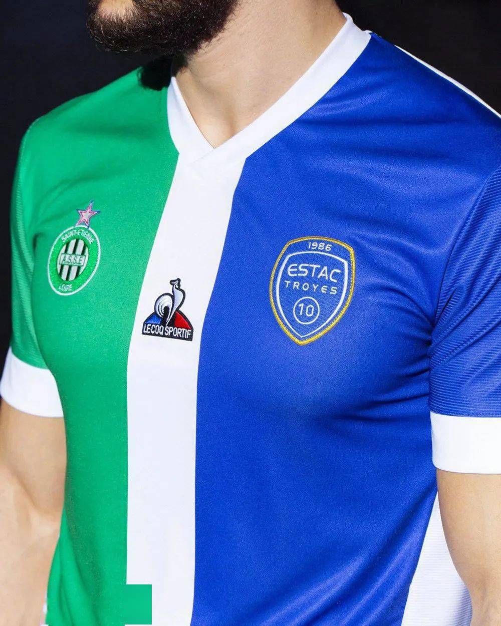 lecoqsportif为特鲁瓦与圣埃蒂安打造拼接球衣