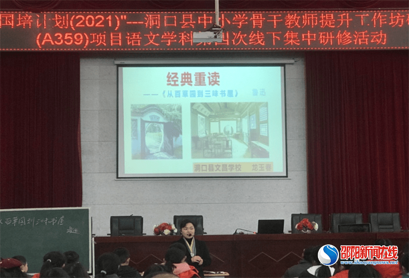 中小学|洞口县中小学骨干教师集结练内功