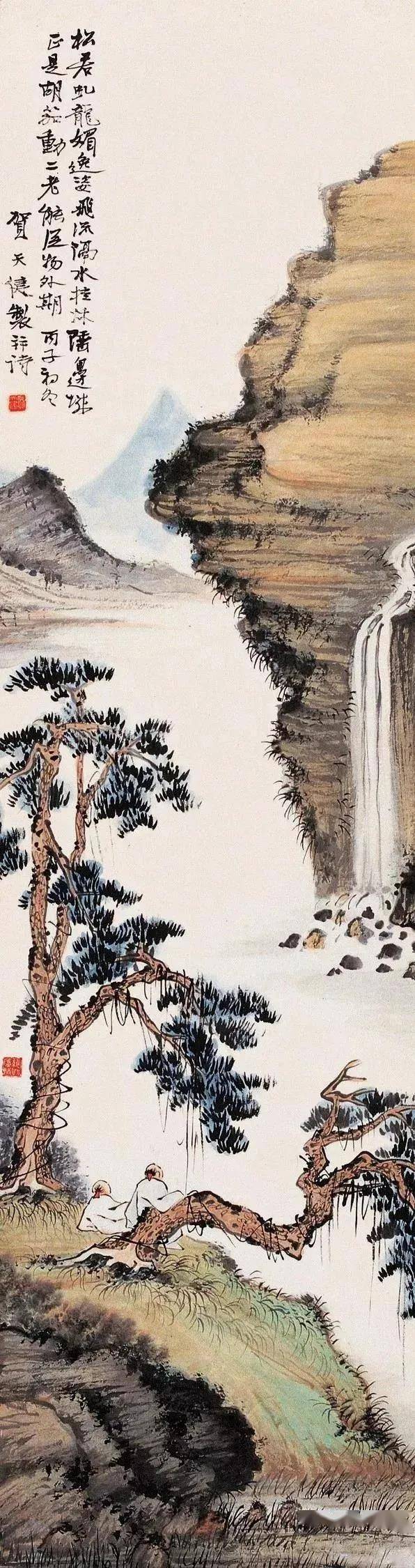 贺天健山水画作品欣赏