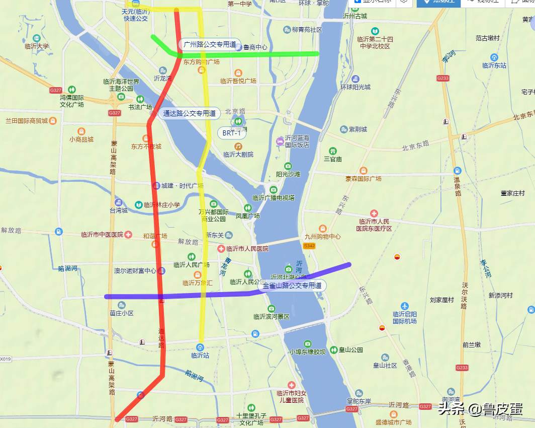 臨沂要新建3條公交專用道_施工