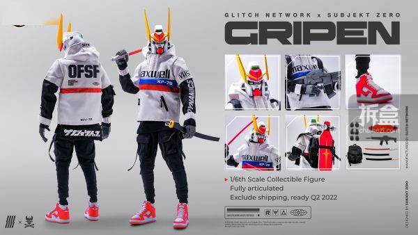 换手|GLITCH SUBJEKT ZERO 破刃剑：狮鹫 GRIPEN 12寸可动人偶