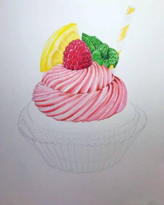 用彩铅画来跟"卡路里"say goodbye