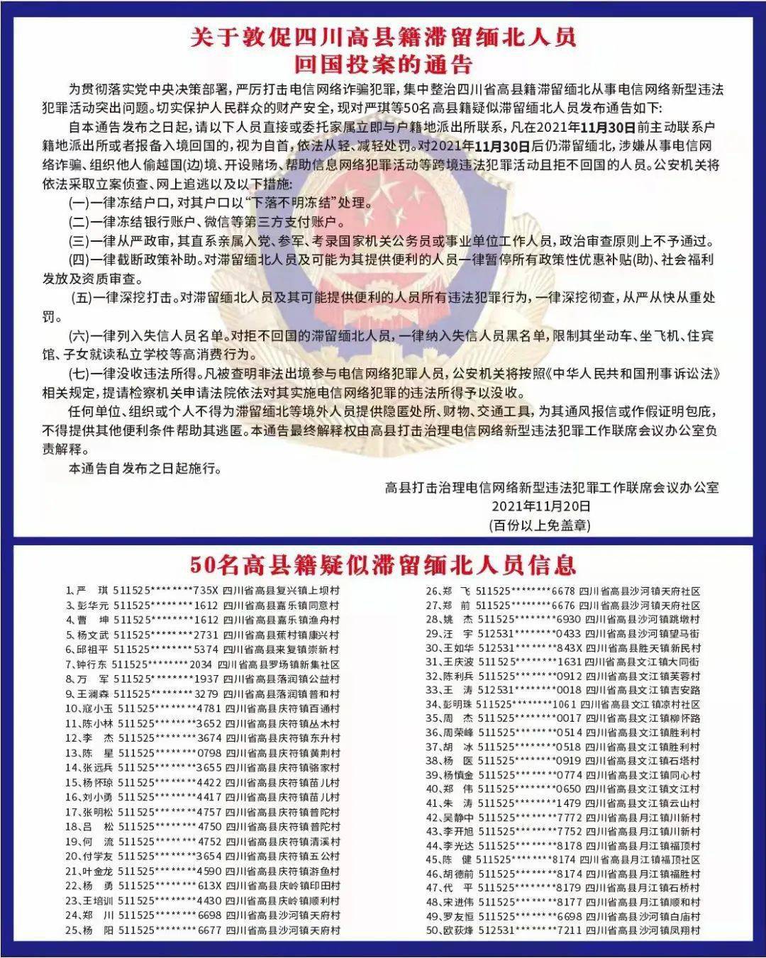 8个区县都有！宜宾这些人将被冻结户籍，银行卡，还会影响子女……