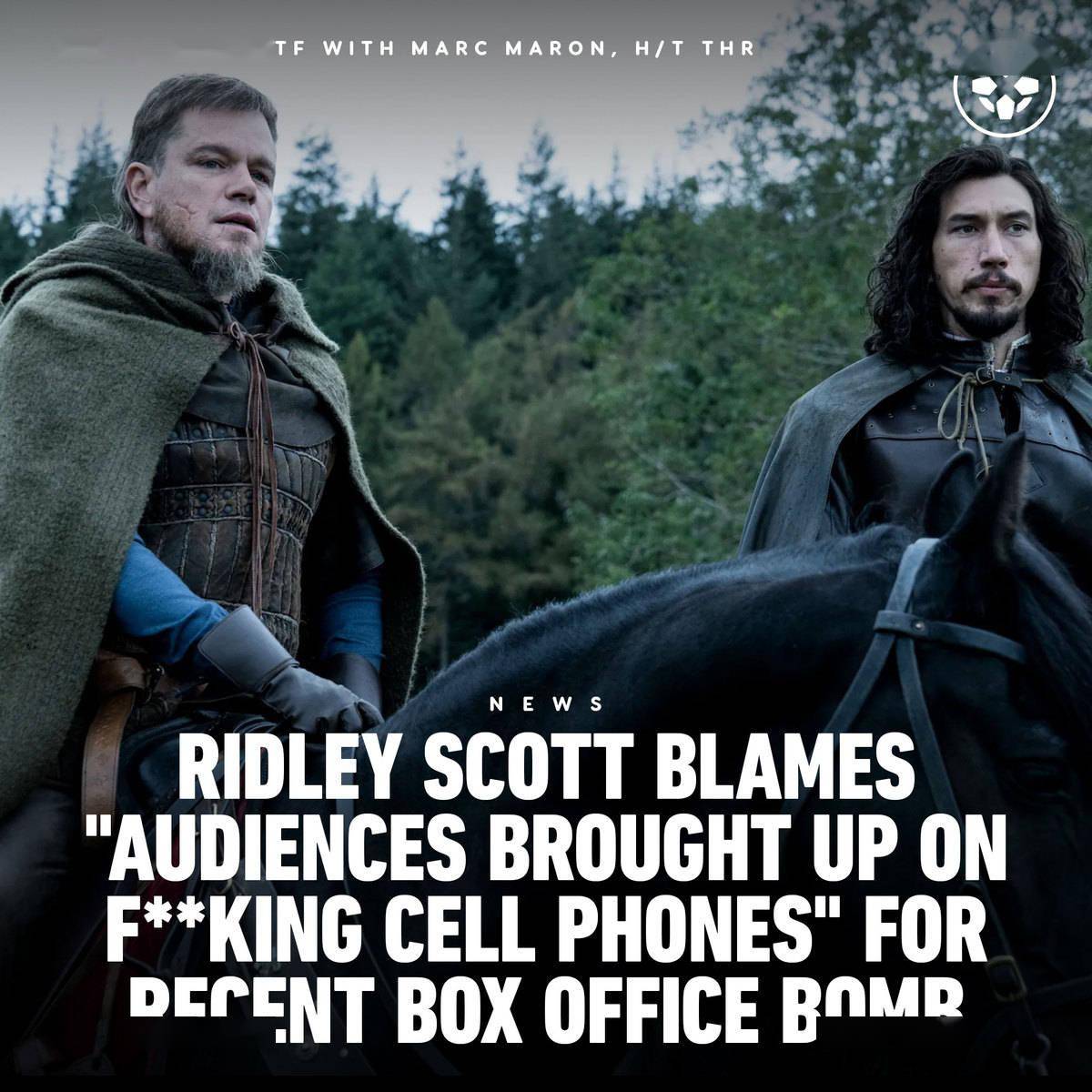 美国|《最后的决斗》票房惨败 导演怪罪美国千禧一代