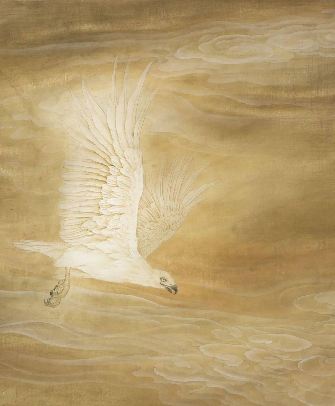 【教程】郑路迅《鸿鹄之志》绘制步骤_工笔画