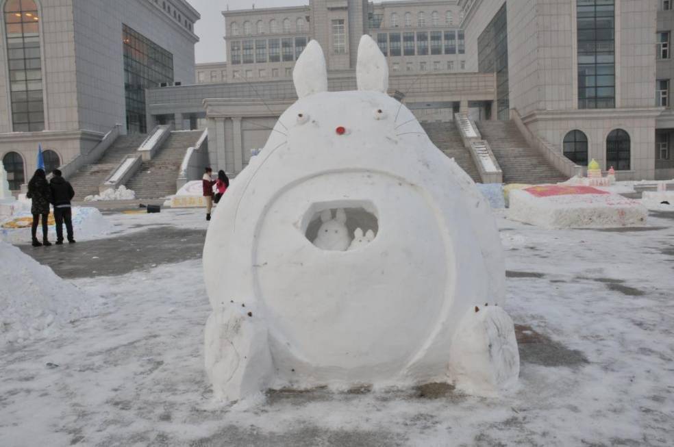 冬日|【雪落象牙塔】哈师大：冰天雪地换新颜