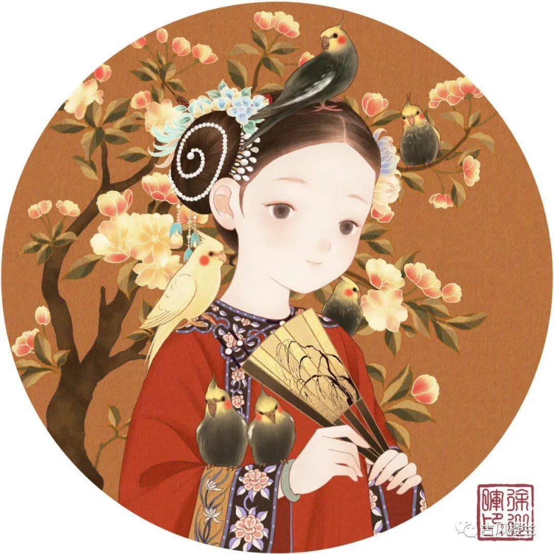 人物小像带你梦回逆风如解意容易莫摧残