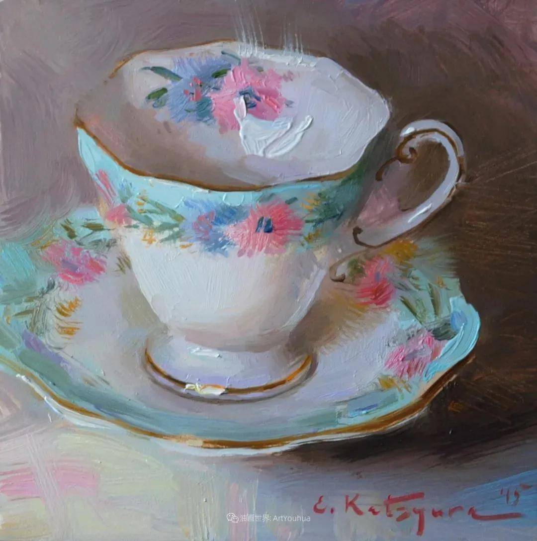 俄罗斯女画家埃琳娜卡特修拉静物作品欣赏