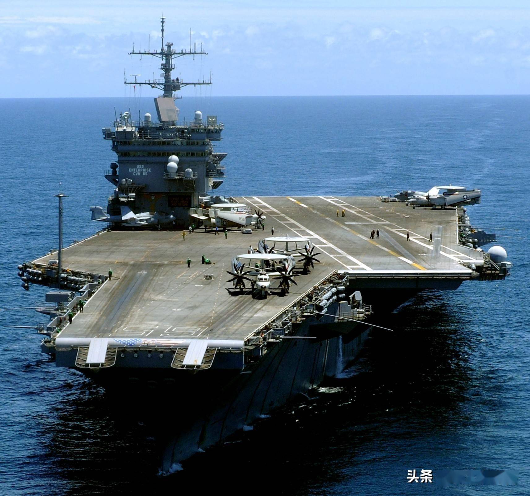 图说大e世界上第一艘核动力航母企业号服役60周年
