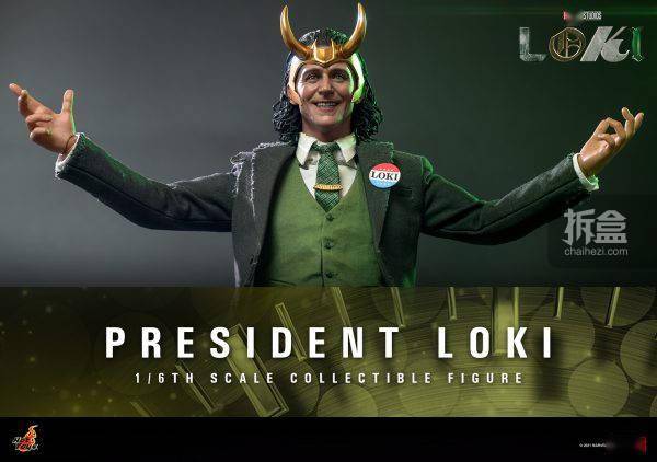 珍藏版HOTTOYS 1/6 洛基 总统洛基LOKI TMS066 1/6可动人偶