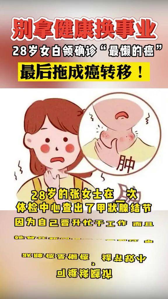 甲状腺癌发病率逐年上升女性发病率最高甲状腺癌健康科普中医