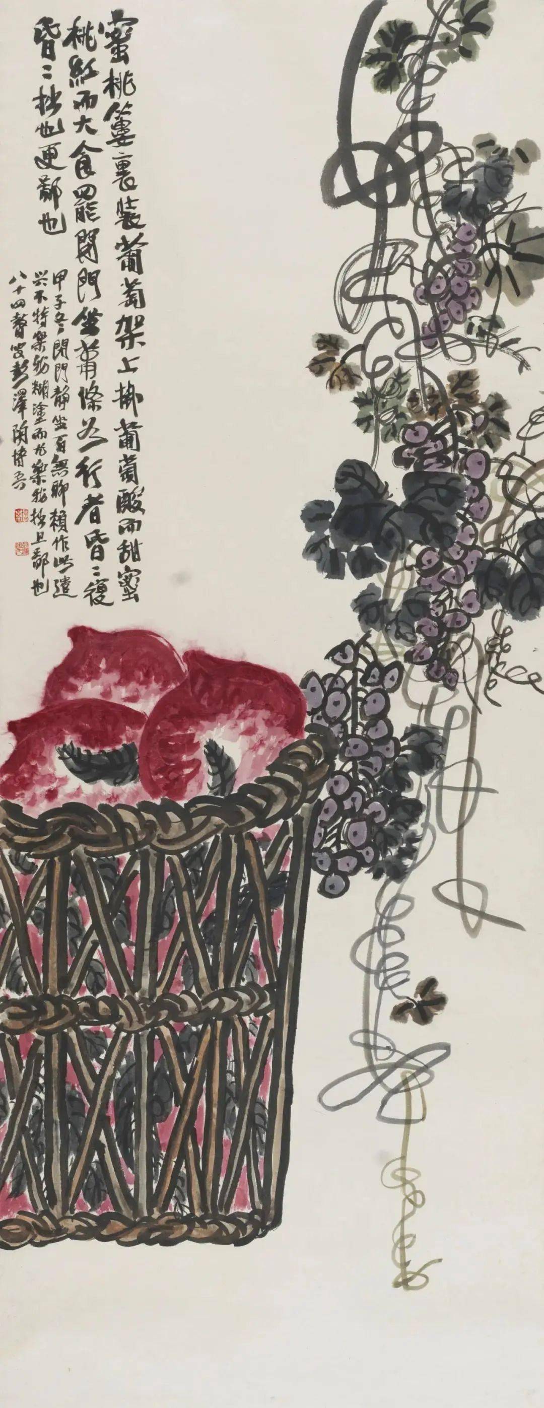 陶博吾大写意花鸟天真率意