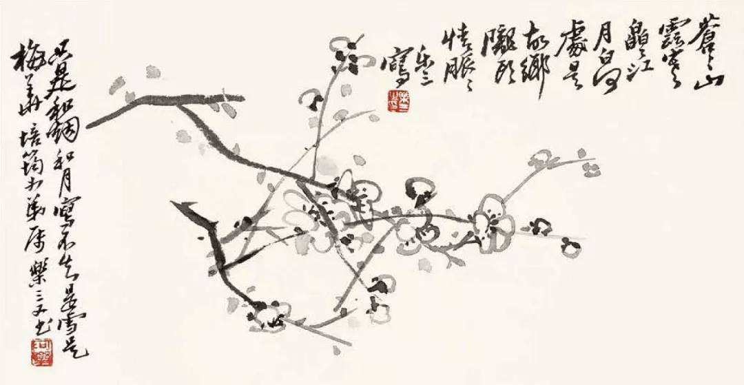 诸乐三花鸟画作品赏析