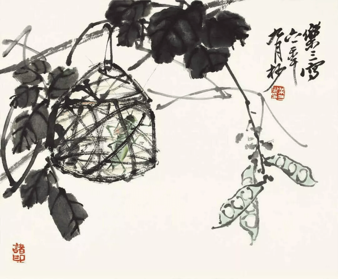 诸乐三花鸟画作品赏析