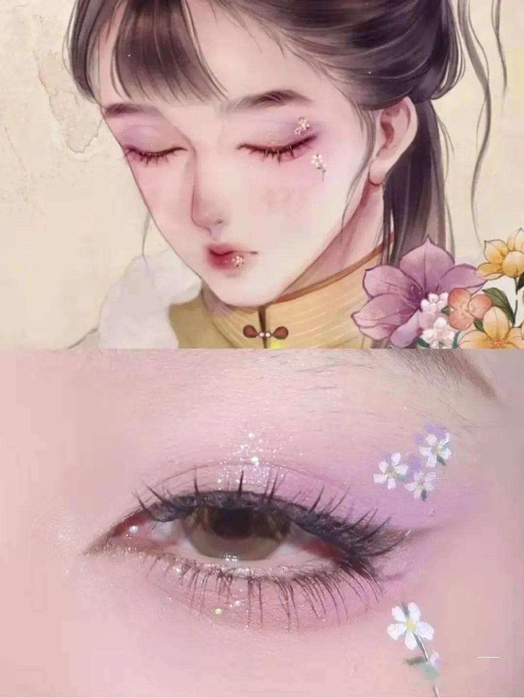 古风插画仿妆集美们可以尝试一下的真仙气飘飘