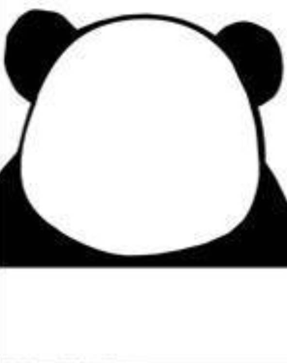 熊猫举牌子空白表情包图片