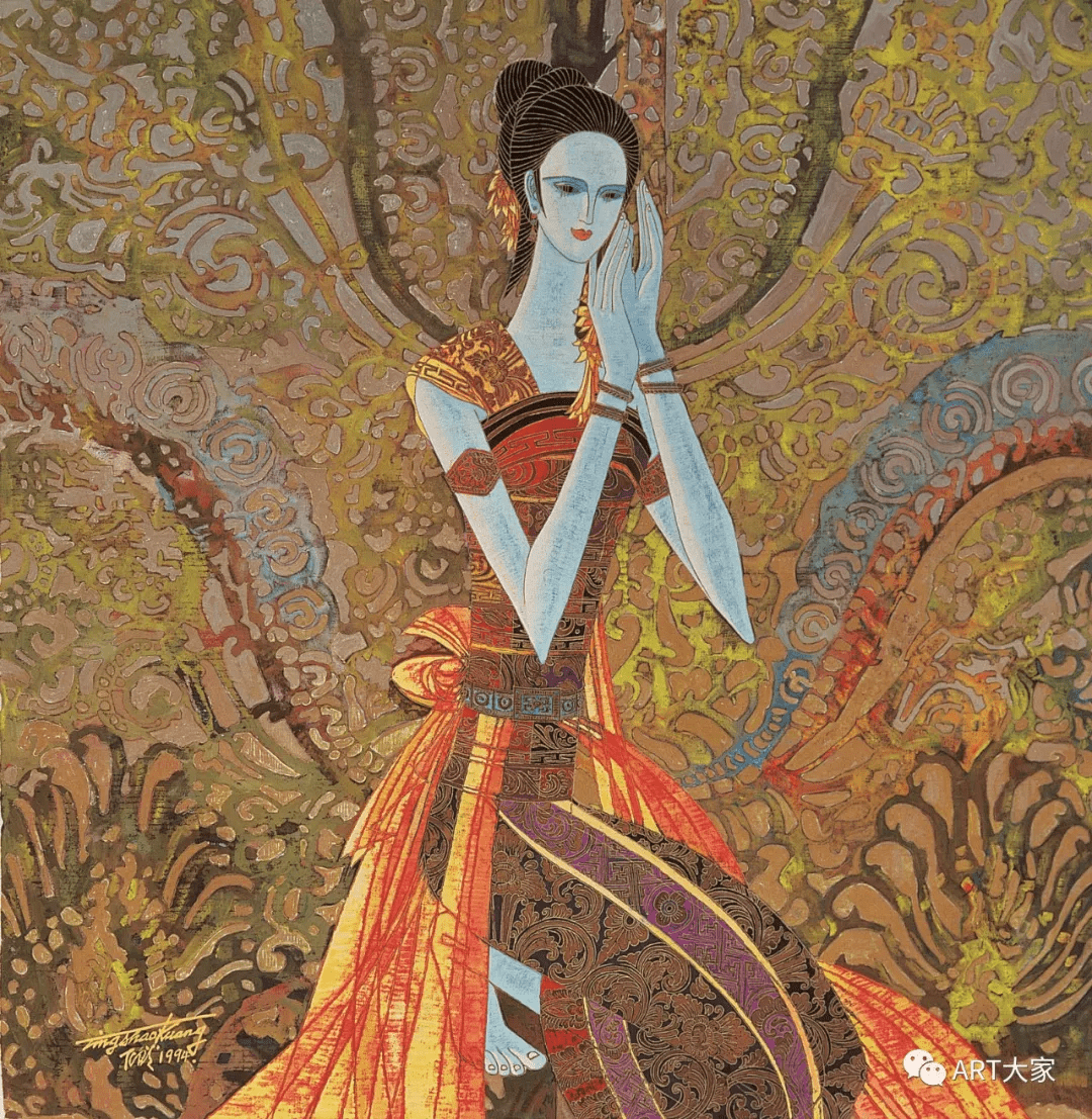 丁绍光充满着浓郁的现代主义绘画