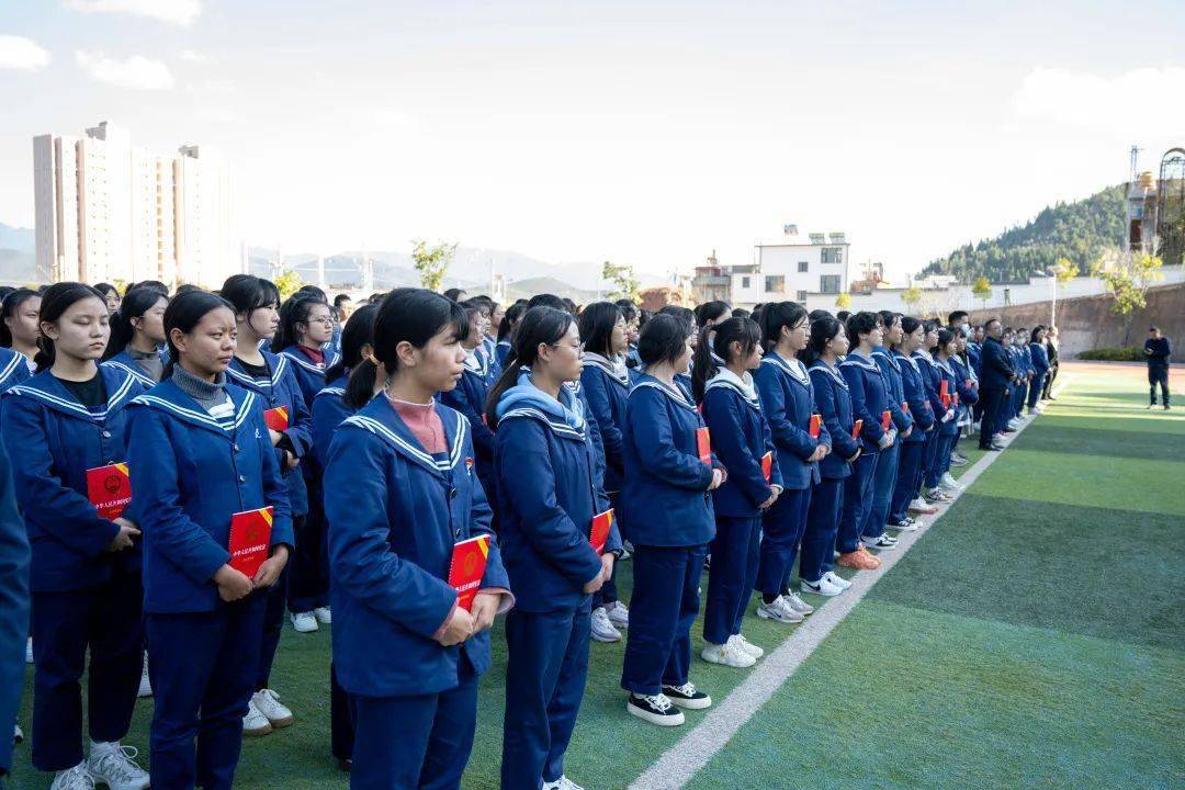 我市在大理三中举行宪法宣誓仪式_青少年_王家军_公民