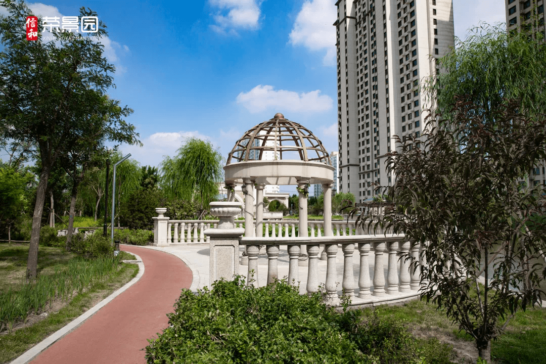 信和荣景园|城市人居的理想生活是住在花园里_园林_湖岸_衡水