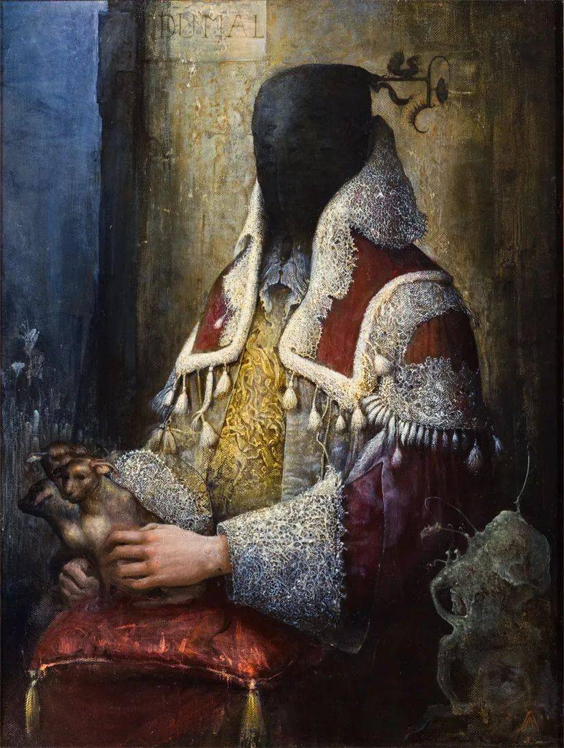 意大利画家阿戈斯蒂诺阿里亚贝内奇异而非凡的超现实主义人体油画作品