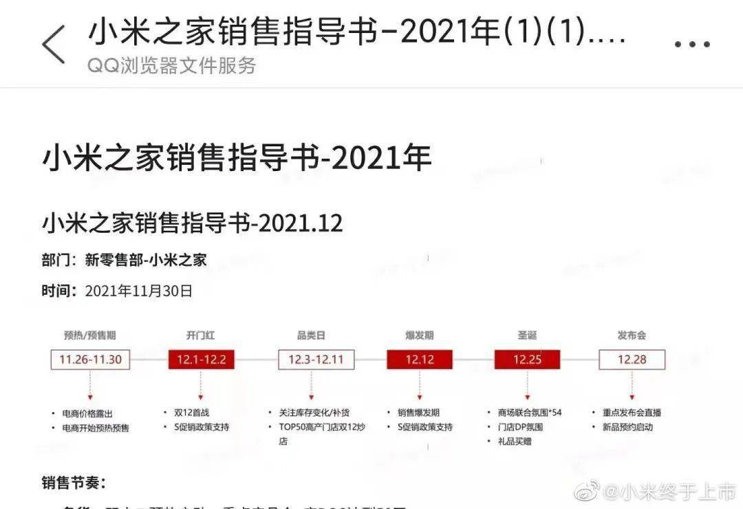 首批|【旗舰】曝12.28发布 疑小米12Pro获认证 配备120W有线快充