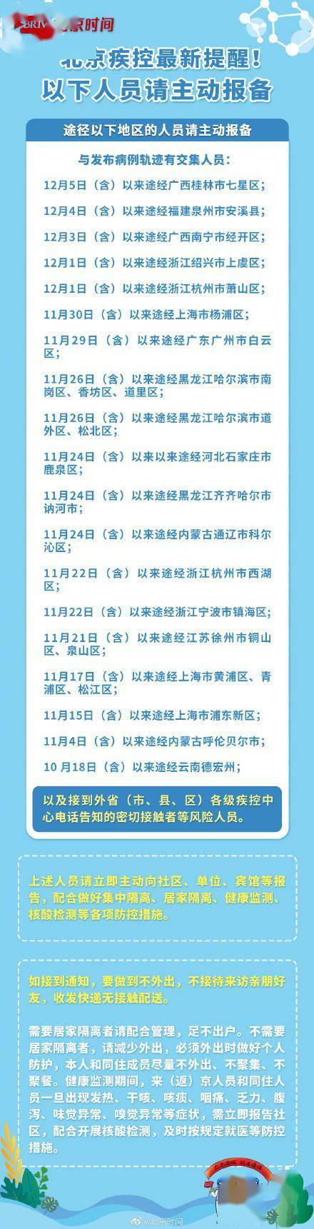 隔离|最新提醒：北京疾控曾途经这10省份人员请报备！