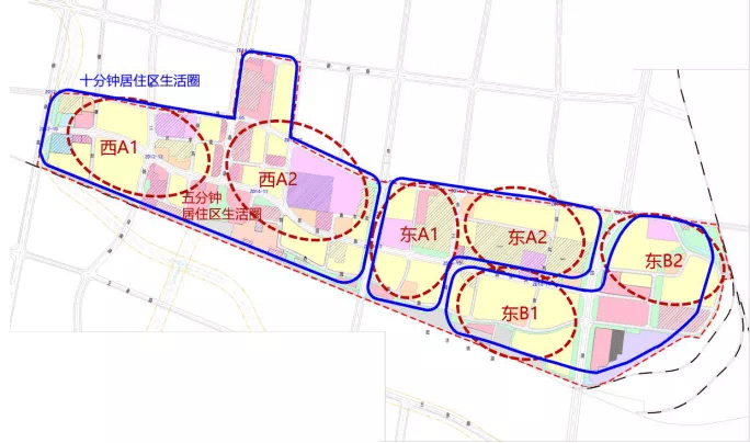 居住區生活圈劃分及規劃人口規模一覽表十分鐘居住區生活圈以東四路