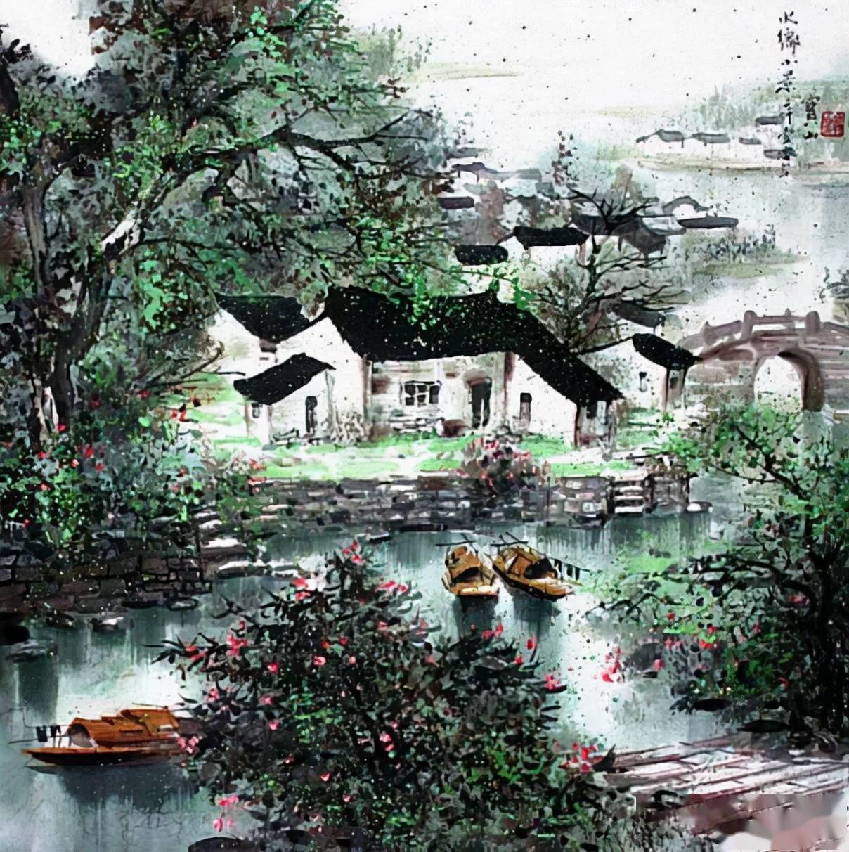 和谐,清新的色调,宁静,淡美的境界,使画面产生一种抒情诗般的感染力