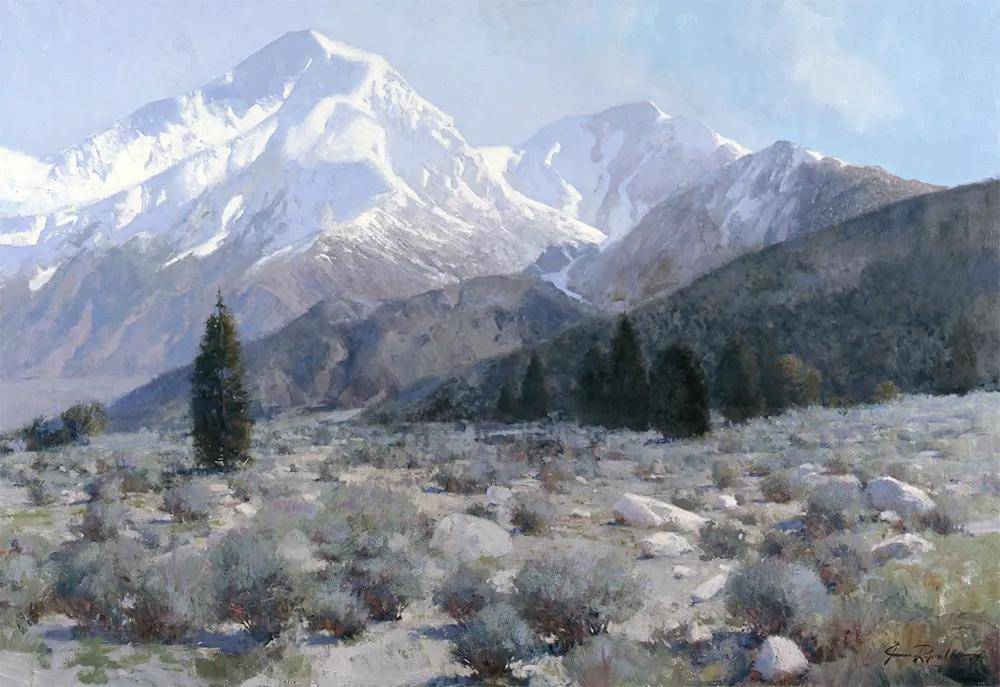 美国西部画家詹姆斯·雷诺兹风景油画作品选_故事_taft_塔夫脱