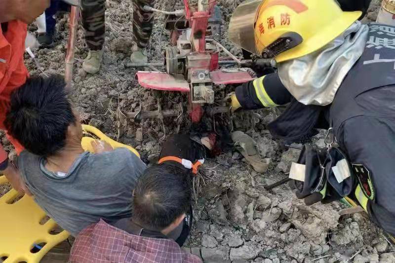 金山消防15分钟成功救援_进行_人员_亭林镇