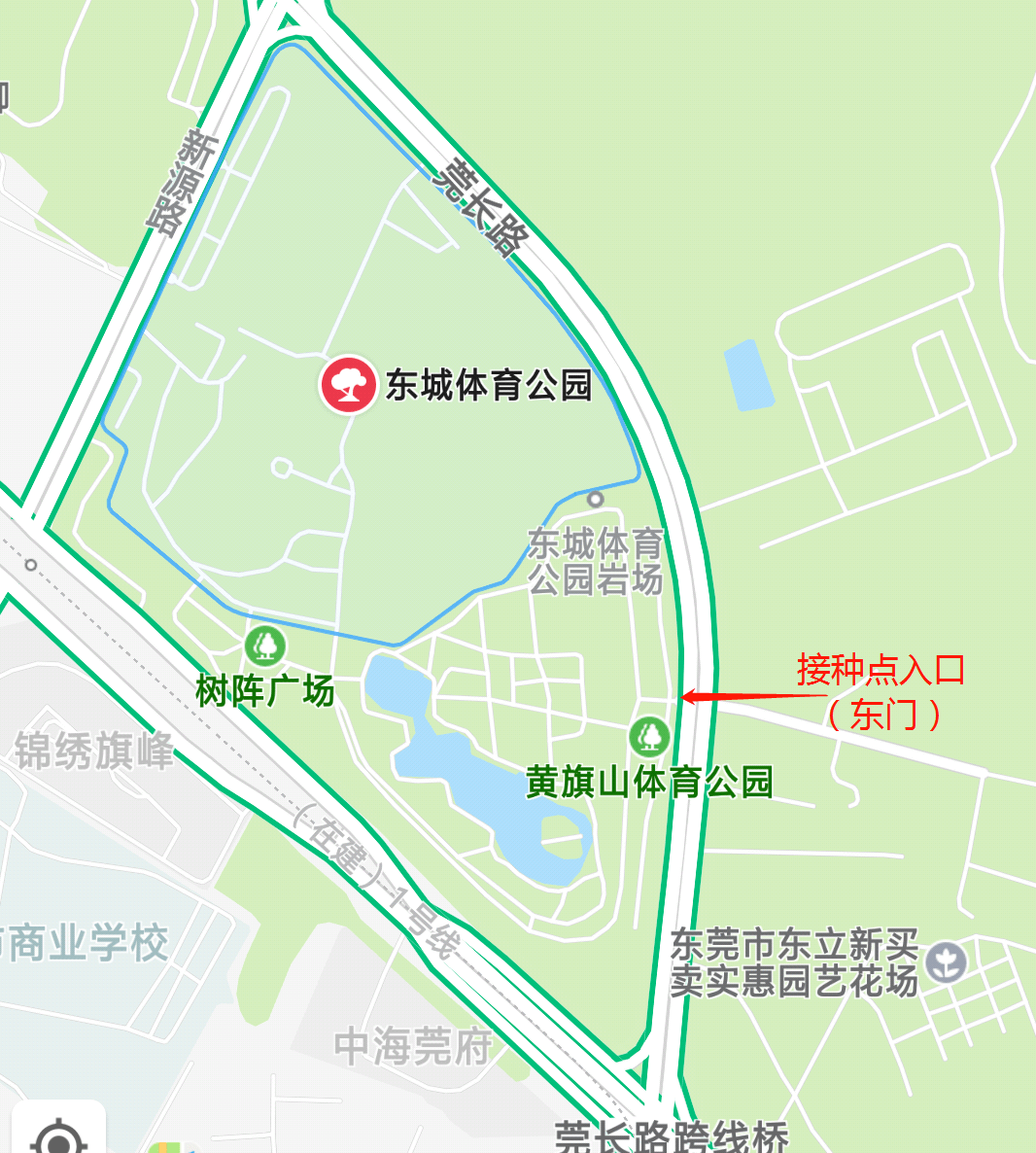 东莞东城体育公园地图图片